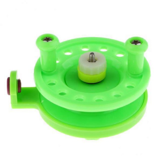 jinwen 4xMini Fly Fishing Reel Ice Fishing Reel Raft Wheel Right Hand Rod Hole 1.6cm 4 Pcs