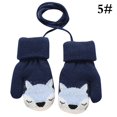 thumbnail image 4 of YOPTOP Kids Knit Mittens Fox Winter Mittens Warm Mittens with Lanyard for Christmas,5, 4 of 10