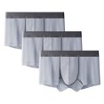 thumbnail image 1 of Plebaso Mens Boxer Briefs Cotton Stretch Comfortable Underwear Everyday Elastic Men's Boxers Multipacks, 1 of 2