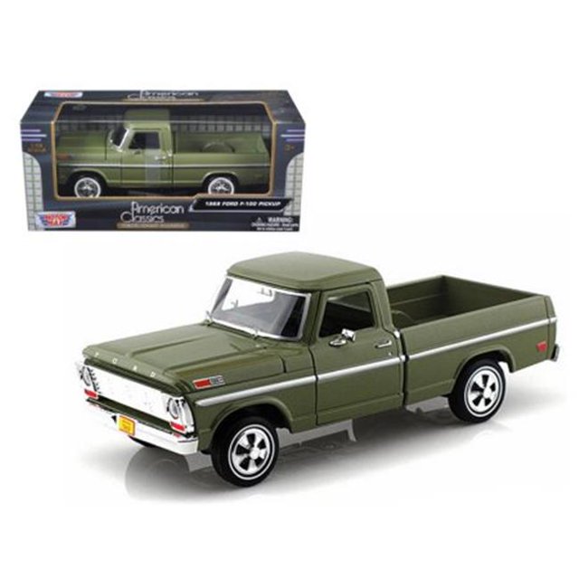 1969 Ford F-100 Model Pickup Truck, Green