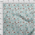 thumbnail image 2 of oneOone Georgette Viscose Sky Blue Fabric Texture & Triangle Geometric Craft Projects Decor Fabric Printed By The Yard 42 Inch Wide, 2 of 4