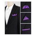 thumbnail image 4 of INSPIRE CHIC Men's Pocket Squares Solid Color Handkerchiefs for Wedding Party Violet, 4 of 4