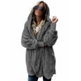 thumbnail image 1 of Innerwin Manteau à Capuche pour Femmes, Veste d'Hiver Chaude à Manches Longues, Gris Foncé m, 1 of 6
