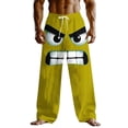 thumbnail image 2 of Nuoqisi Drawstring Elastic Low Waist Flowy Palazzo Pants for Men with Pockets Casual Loose Pant Spring Summer Outfits, 2 of 3