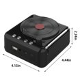 thumbnail image 3 of LSLJS Tourne-Disque Sans Fil Bluetooth Son Rétro Créatif Mini Portable Insert de Carte Petit Haut-Parleur Caisson de Basses Cadeau, Audio Bluetooth, 3 of 8