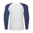 thumbnail image 3 of MeetoTime Long Sleeve Shirts for Men Casual Color-blocked V-Neck Solid Color Knit Mens Tops, 3 of 6
