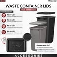 thumbnail image 3 of Rev-A-Shelf 35 Quart Soft Close Pullout Kitchen Cabinet Waste Container, 3 of 12