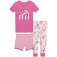 thumbnail image 1 of PL Sleep Toddler Girl Three Piece Top, Pant & Short Set, 1 of 4
