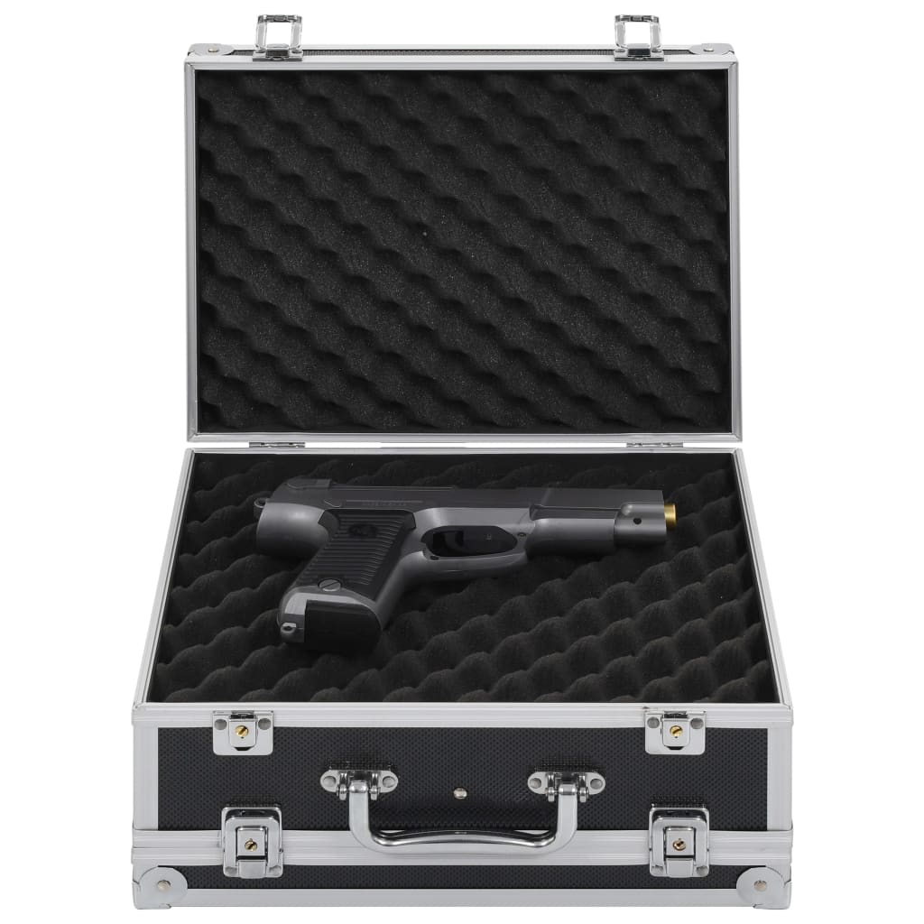 vidaXL Étui pour Pistolet Aluminium ABS Noir