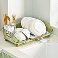 thumbnail image 1 of Qaailabf Clearance Sales Today Deals Prime Dish Drying Rack with Drainboard Dish Drainers for Kitchen Counter with Sink Spout Dish Strainers with Utensil, 1 of 9
