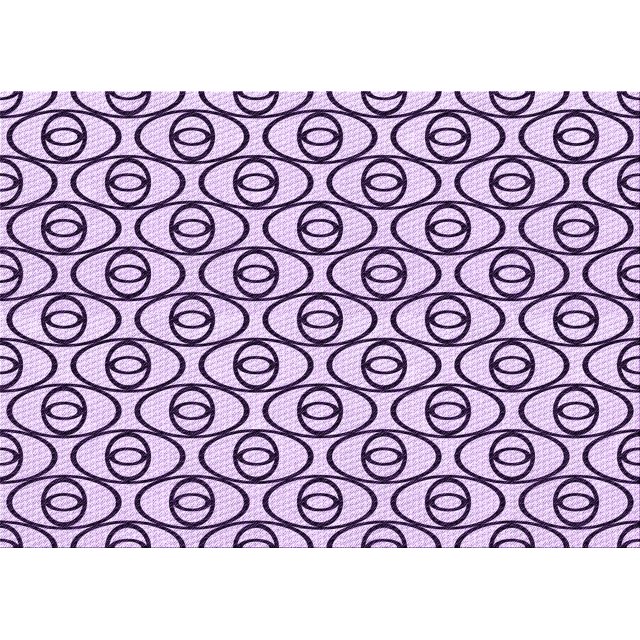 Ahgly Company Machine Washable Indoor Rectangle Transitional Rebecca Purple Area Rugs, 2' x 5'