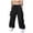 Black, variant on CFLVAEK Mens Cargo Pants Big and Tall Drawstring Elastic Waist Baggy Cargo Pant Casual Elastic Bottom Pants with Multi Pockets Black XXL