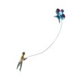 thumbnail image 2 of Milaget 1:64 Scale Miniature Kite Flying Figure Lightweight Multifunctional Handmade Boy, 2 of 9