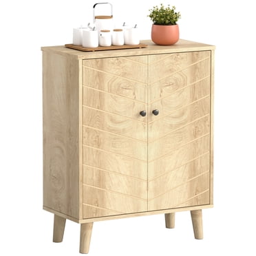 HOMCOM Armoire de Rangement pour Salon Buffet avec Portes à Fermeture Douce