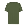 thumbnail image 5 of Jsaierl Womens Casual Notched V Neck Short Sleeve Shirts Summer Solid Color Work Tunics Simple Basic Bussiness Blouses, 5 of 5