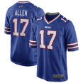 thumbnail image 1 of Youth Buffalo Allen 17 Blue Stitched T-shirts Game Player Top, Medium, 1 of 2