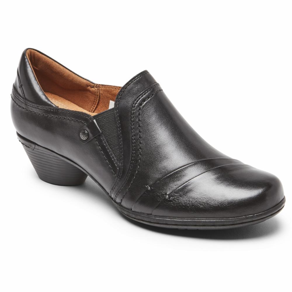 Cobb Hill LAUREL Soulier à Enfiler en Cuir Noir