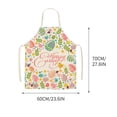 thumbnail image 3 of Vaidha Easter Home Printing Linen Imitation Apron Kitchen Fouling Multi Functional Apron, 3 of 3
