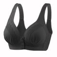 thumbnail image 3 of Timegard 4pc Bras for Women Front Closure Button High Support Ruched Breathable Comfort Everyday Bras, 3 of 4