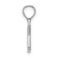 thumbnail image 2 of Diamond2Deal 14K White Gold Block Letter K Initial Pendant for Women, 2 of 6