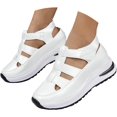 thumbnail image 1 of Bootara Women'S Plus Size Hollow-Out Casual Sandals, Closed Toe Platform Sandals Height-Boosting Thick Sole, 1 of 12