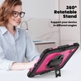 thumbnail image 4 of XYX For iPad Pro 11 inch Case 2024 (M4), 360 Rotating Shockproof Cover with Stand, Screen Protector, Shoulder Strap, Rose PC, 4 of 7