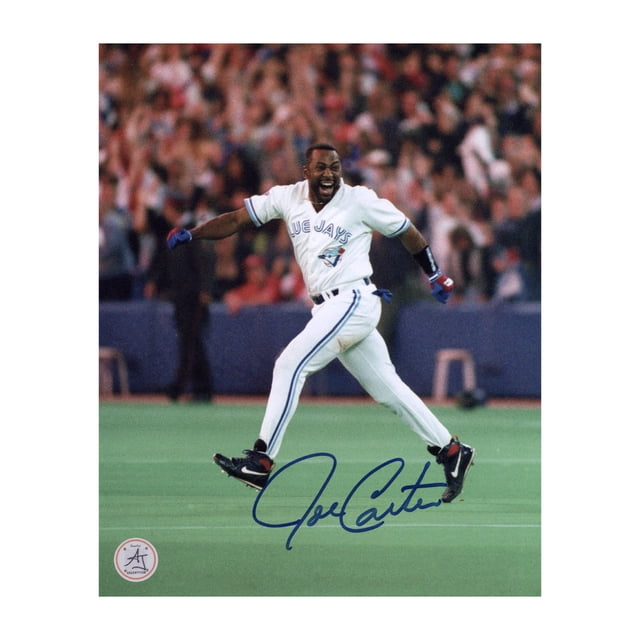 Joe Carter Autographié Blue Jays de Toronto Série Mondiale Balade Photo 8x10