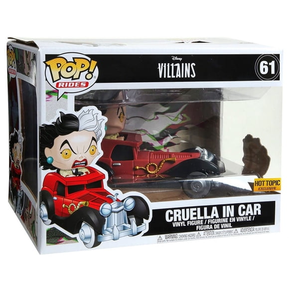 Disney 101 Dalmatians Funko POP! Rides Cruella in Car Exclusive Vinyl Figure #61