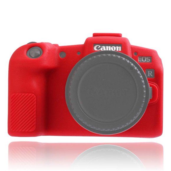 Easy Hood Étui pour Appareil Photo Compatible avec Canon EOS RP Appareil Photo Numérique Sans Miroir, Texture en Caoutchouc Silicone Souple Anti-Rayures Coque de Protection (Rouge)