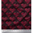 thumbnail image 1 of Soimoi Polyester Crepe Fabric Bird & Heart Print Sewing Fabric Yard 42 Inch Wide, 1 of 3