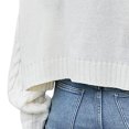 thumbnail image 4 of Hauts Tricotés pour Femmes Manches Longues Mode pour Femmes Manches Longues Col Rond Chandail Ample Hauts Blouse Chandail Tricoté Chandail d'Automne pour Femmes P-229 Blanc TG, 4 of 6