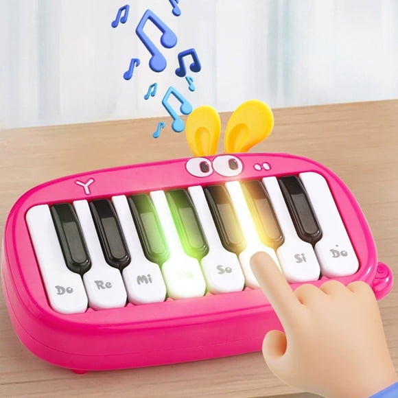 Piano de Poche Multifonctionnel pour Enfants à Boutons Colorés, Jouet Éducatif Précoce pour Bébé