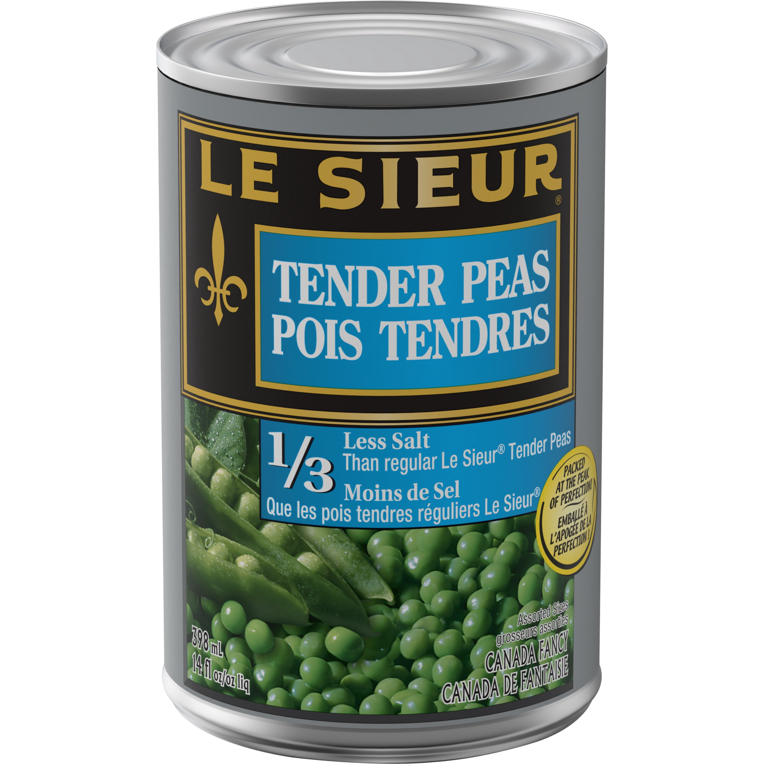 Le Sieur 1/3 Less Salt Tender Peas
