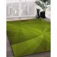 thumbnail image 3 of Ahgly Company Tapis d'Intérieur Rectangulaire Transitionnel Vert Algue Lavable à la Machine, 7 Pieds x 9 Pieds, 3 of 7