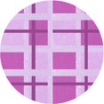 thumbnail image 1 of Ahgly Tapis d'Intérieur Lavable en Machine Carré Transitionnel Fleur Rose, 3 Pieds Carré, 1 of 7