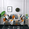 thumbnail image 3 of CHOK 2024 Housse de Sofa Ajustée Extensible Housse Élastique Tissu Motif Imprimé Chaise Causeuse Canapé Banquette Antidérapante Housses de Sofa Protège-Meubles Lavable, 3 of 9