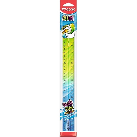 Maped Twist & Flex 30cm ruler, ultra flexible, blue-green color