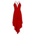 thumbnail image 4 of EQWLJWE Robes d'Été pour Femmes 2023 Robes pour Ados Mode Femmes Été Décontracté Uni Col en V Camis Sans Manches Gilet Robe Longue, 4 of 6