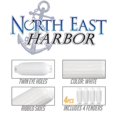 thumbnail image 2 of NEH Twin Eye Ribbed Boat Pontoon Fender 8.5" x 27" 4pcs Inflatable Vinyl Mooring Bumpers Guard Dock Docking - White, 2 of 3