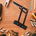 thumbnail image 2 of Table en Fer Pliable à Hauteur Réglable avec Support Pneumatique Stable Noire pour Meubles 2 Pcs, 2 of 8