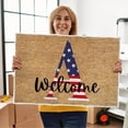 thumbnail image 1 of 4th of July Door Mat Outdoor,Independence Day Welcome Doormat, 4th of July Coir Doormat with Non Slip Backing ,Patriotic Mat Star Front Porch Rugs For Home Entrance 4th of July Decoration,(15*24"), 1 of 2