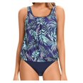 thumbnail image 1 of Women Tankini Swimsuit Tummy Control Top With Shorts Two Piece Bathing Suit, 1 of 6