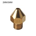 thumbnail image 4 of ZheElen 3D Printer Nozzle Brass Extruder Nozzle Replacement Consumable 3D Printer Accessory, 2mm/3mm, 4 of 6