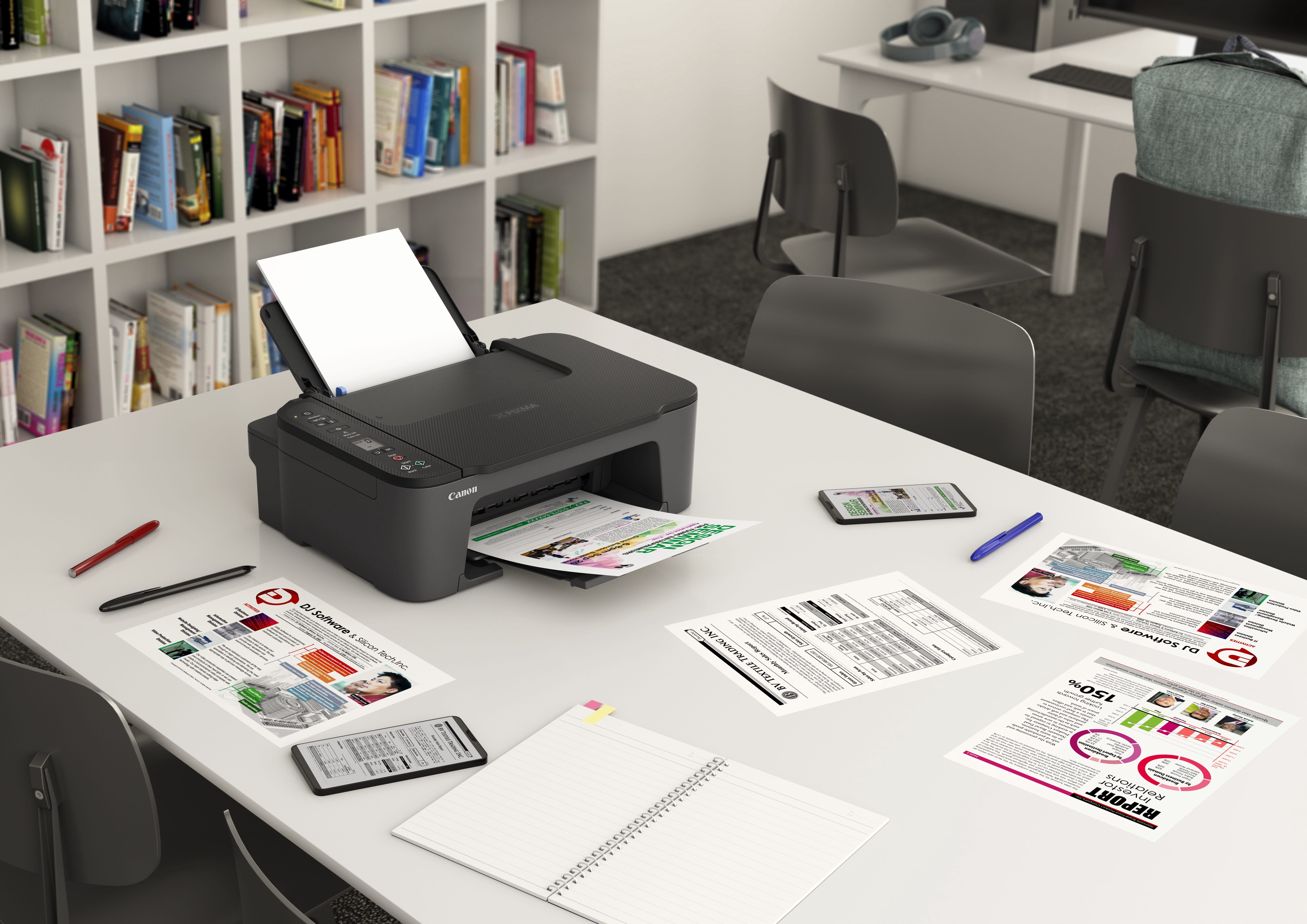 Imprimante tout-en-un sans fil Canon PIXMA TS3720 Noir