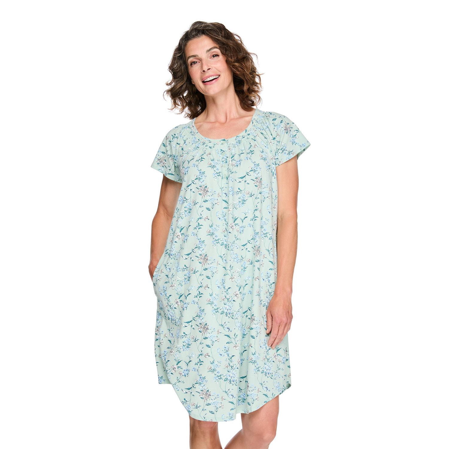 Chemise de nuit à manches évasées Iyla pour femmes