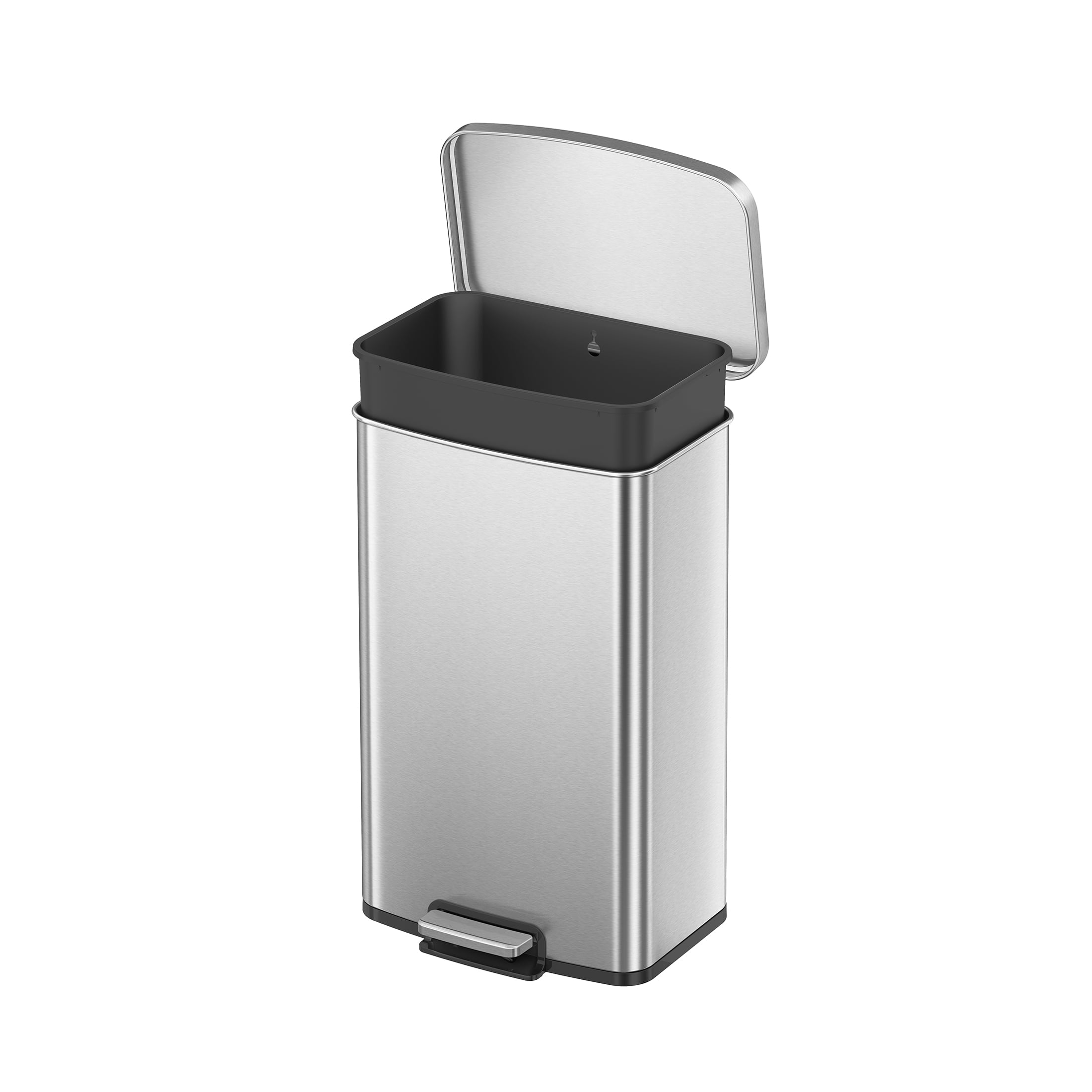 Poubelle de cuisine Better Homes & Gardens, 50 litres, acier inoxydable, à pédale