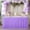 Violet 6, variante sur Jupe de Table en Tulle Blanche / Nappe en Mousseline à Volants Extra Longue Recyclable 75x122 cm / Housse de Décoration de Mariage, d'Anniversaire, de Banquet et de Fête en Polyester Doux et Durable