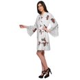 thumbnail image 2 of Moomaya Printed Cotton Robes For Women Plus Size Kimono Robe Short Nightwear, 2 of 6