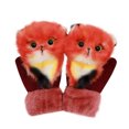 thumbnail image 1 of Kids Winter Gloves Cozy Cartoon Design Wool Lined Thermal For Cold Weather Play, 1 of 5