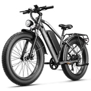 Jasion EB5 MAX Electric Bike for Adults with 1500W Peak Motor, 48V 15Ah Battery Electric Mountain Bike, 26" x 4.0" Fat Tire Ebike, Shimano 7-Speed Bicycle UL2849